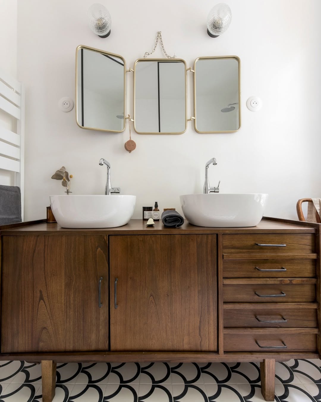 L’iconique meuble sous vasque vintage chez vous !