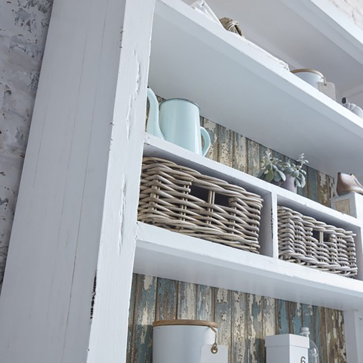 ATLANTIC - Librería de madera maciza reciclada 125 cm