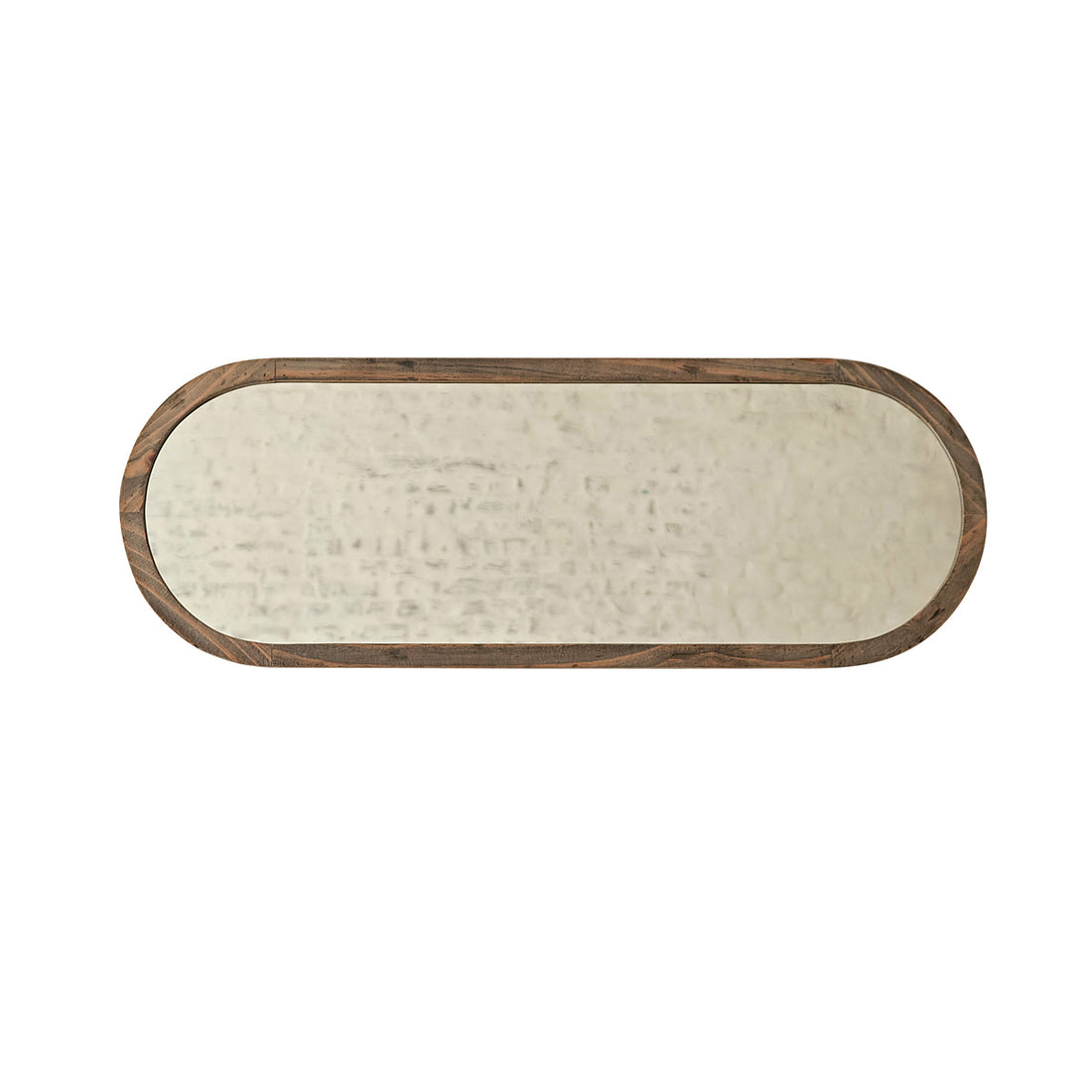 SEZANNE - Espejo ovalado de madera maciza reciclada 140x50 cm