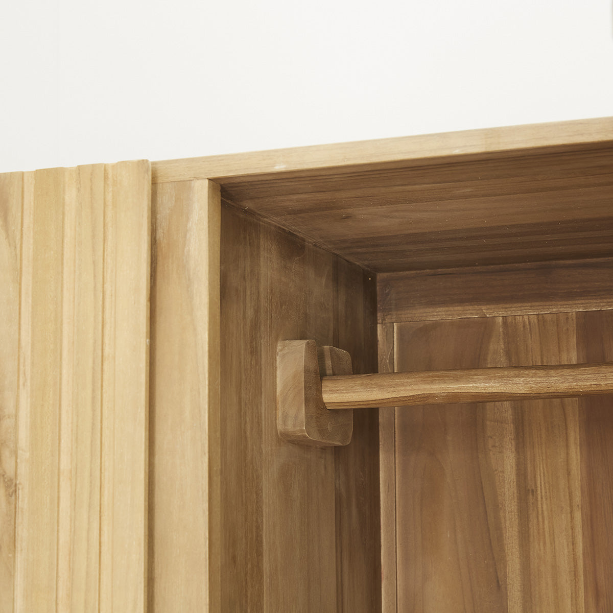 PORTLAND - Armario de teca maciza 95 cm