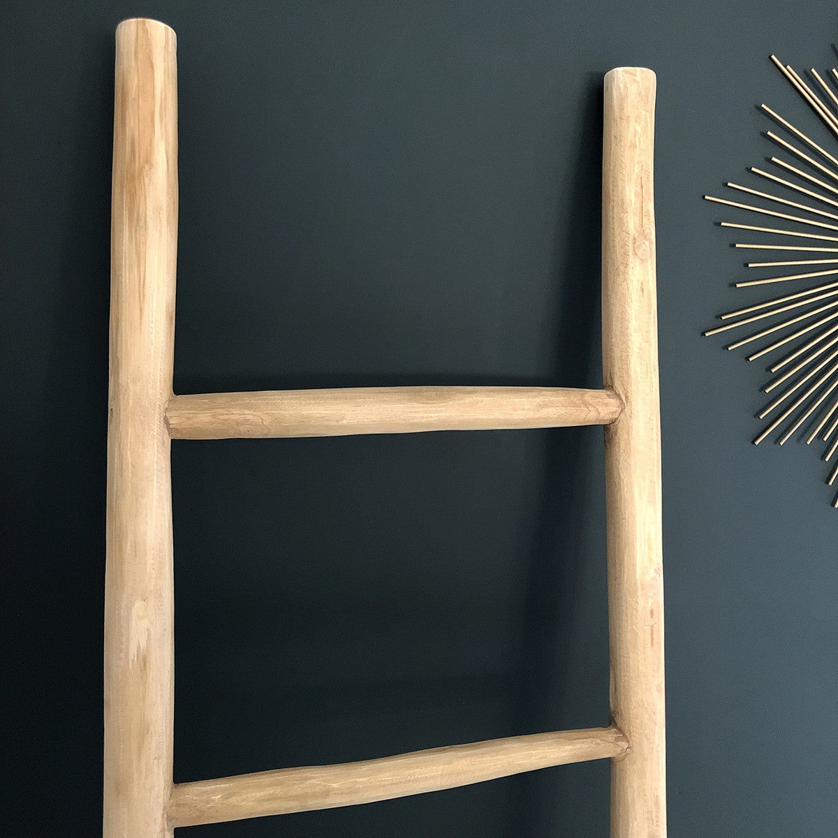 CLARA - Toallero escalera de teca maciza 170 cm