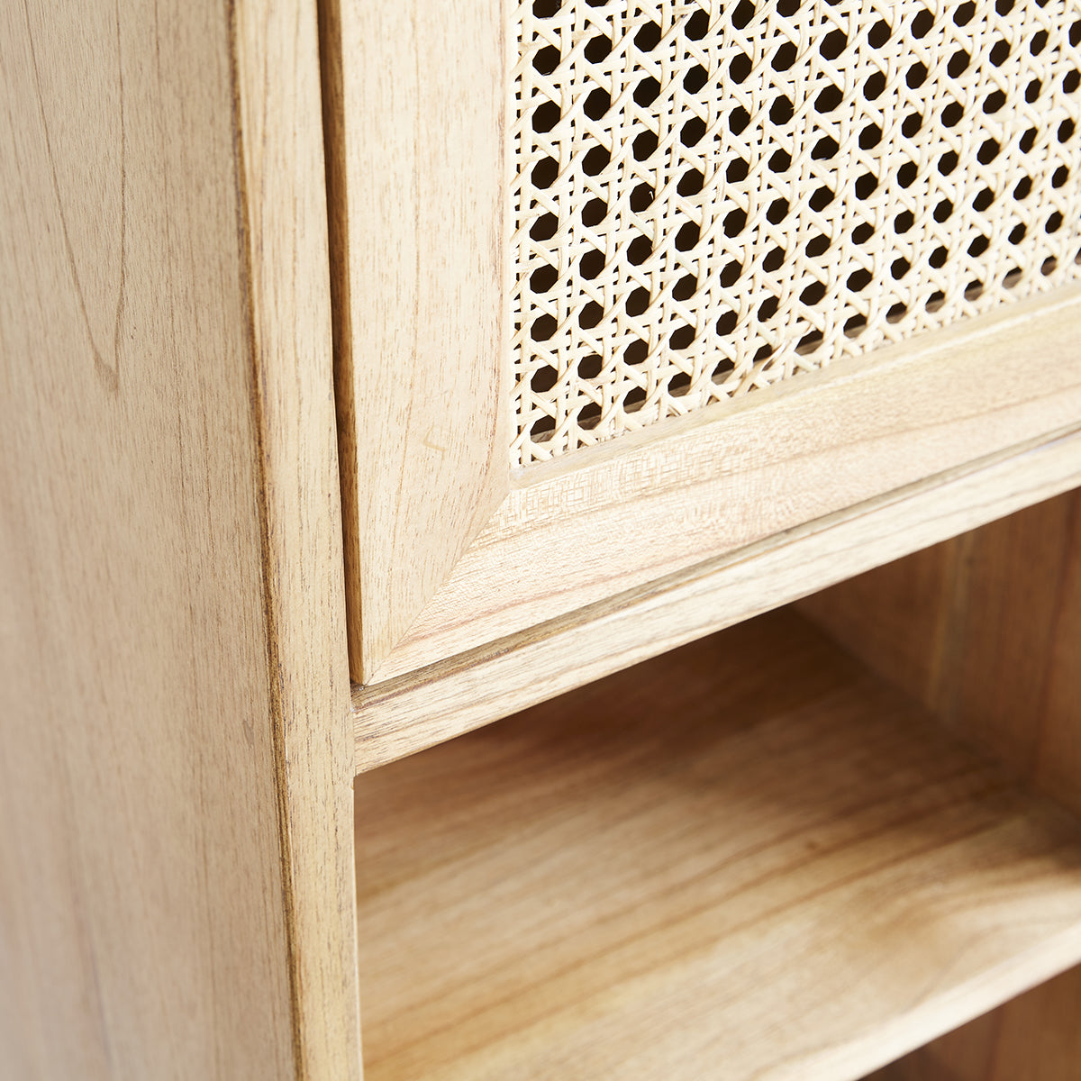 HANA - Columna de baño de mindi macizo y rejilla 150 cm