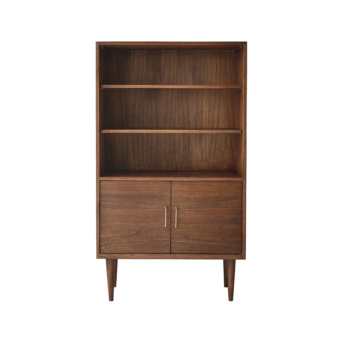 VINTAGE - Librería de mindi macizo acabado nogal 85 cm