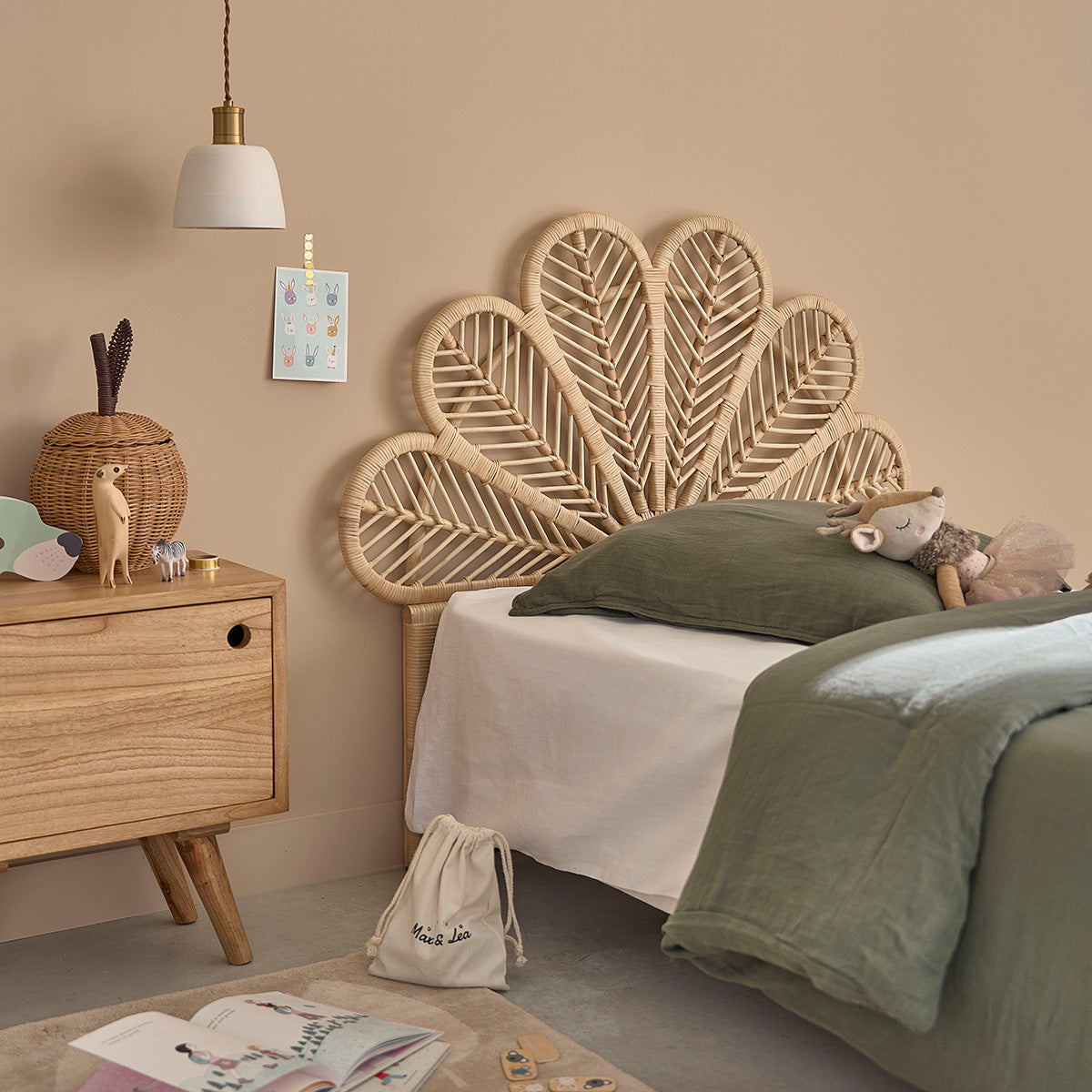 COLETTE - Cabecero de ratán 90 cm