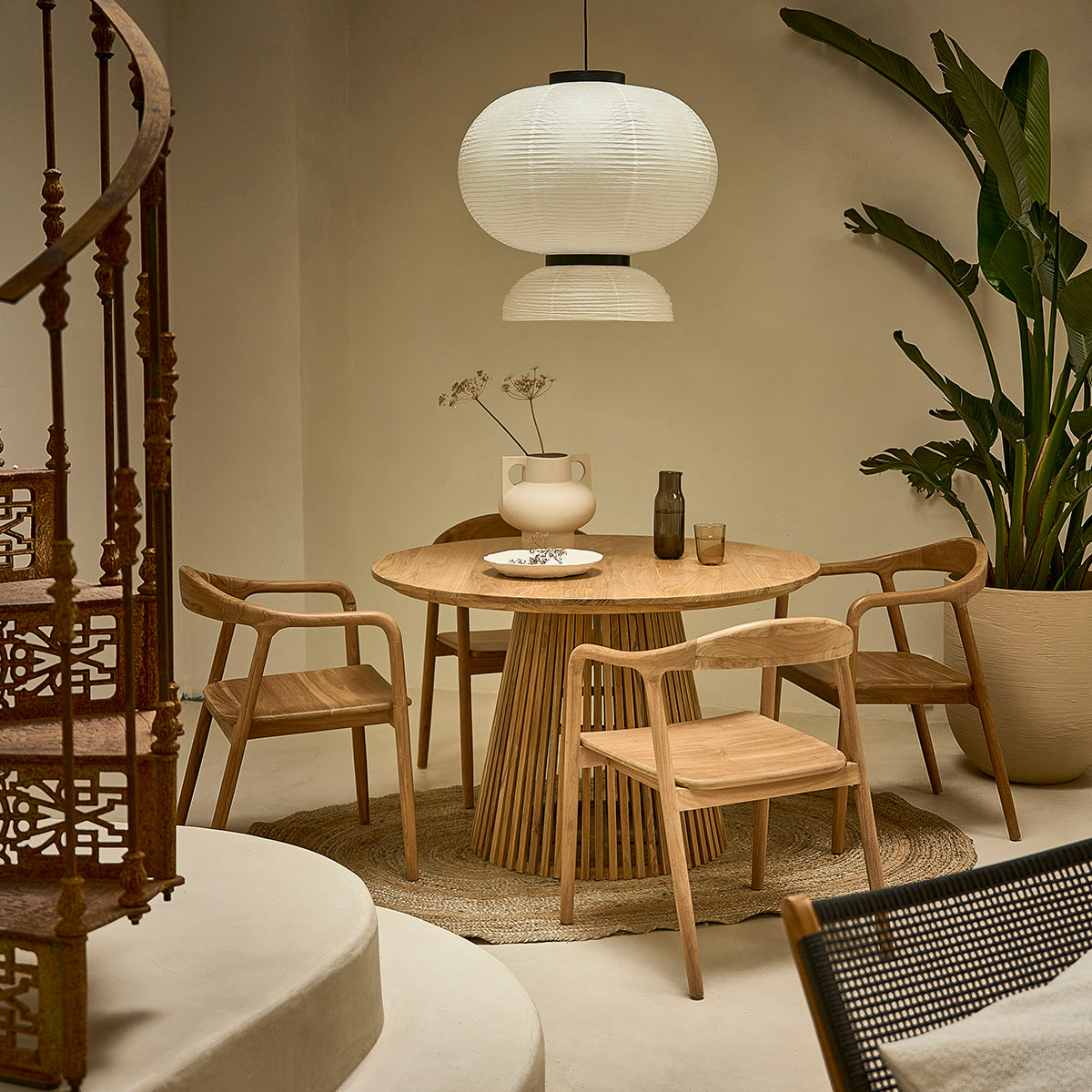 AMBRE - Silla de teca maciza