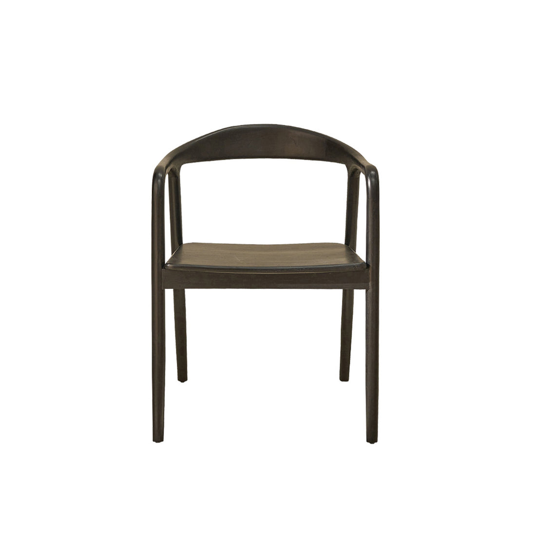 AMBRE - Silla de teca maciza negra