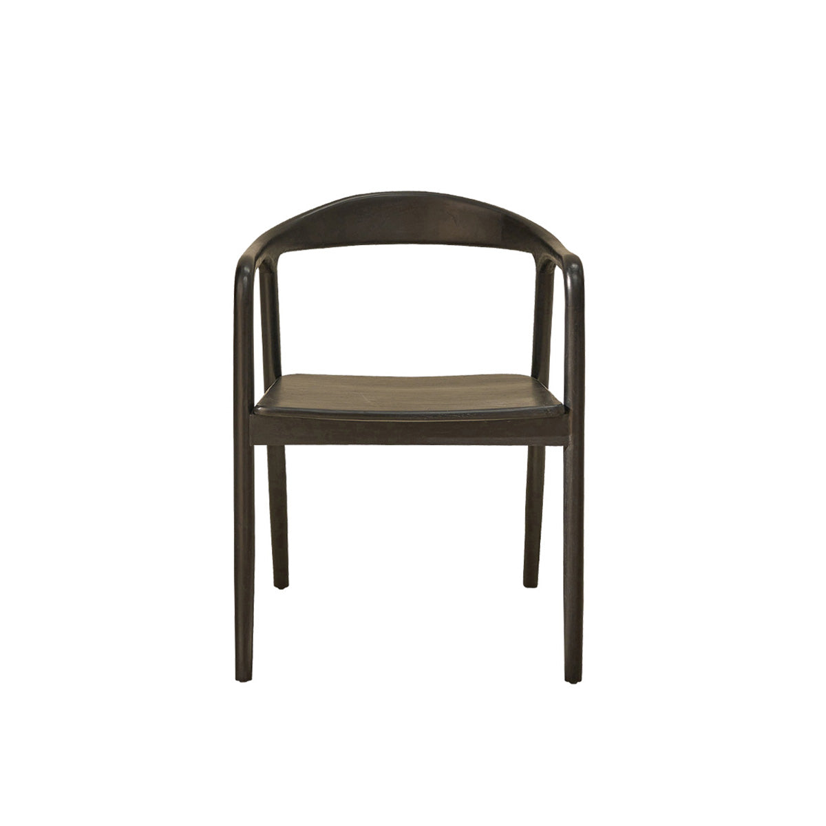 AMBRE - Silla de teca maciza negra