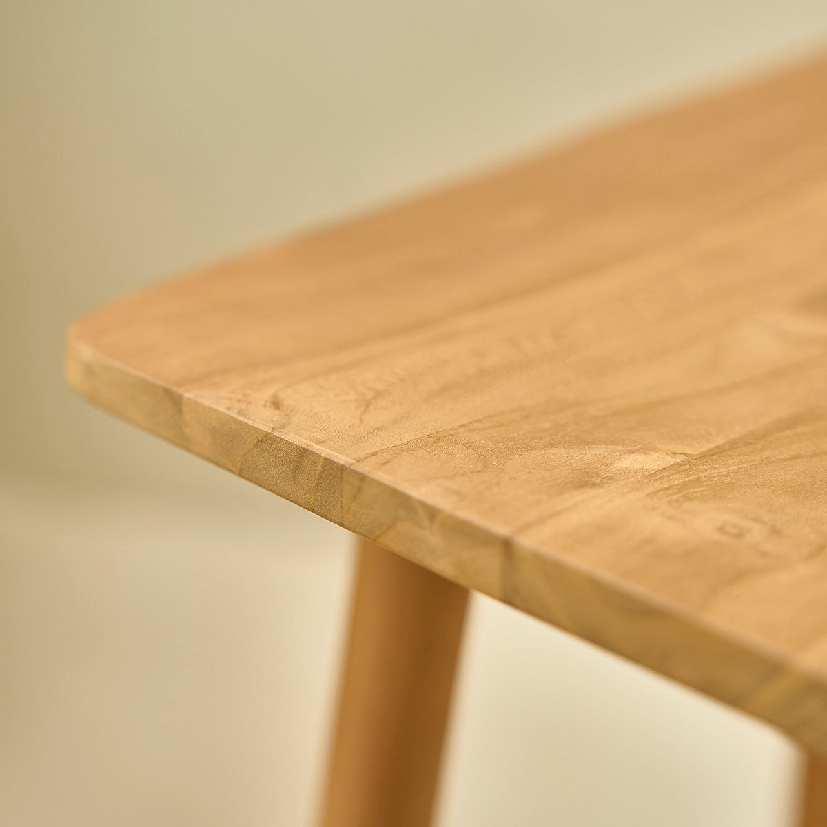 AMBRE - Juego de 2 taburetes de teca maciza de 75 cm