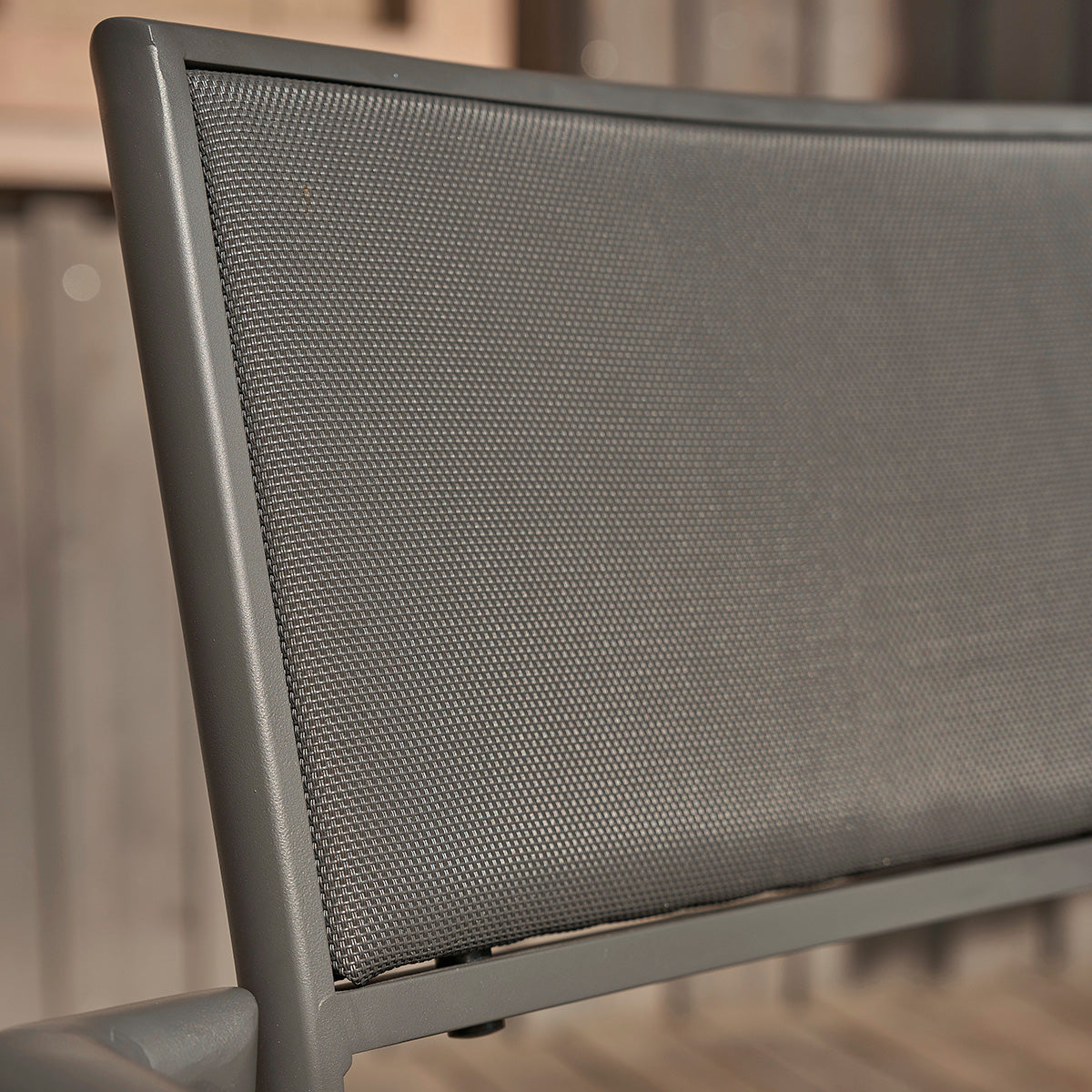 SIENA - Sillón de exterior de teca maciza y aluminio