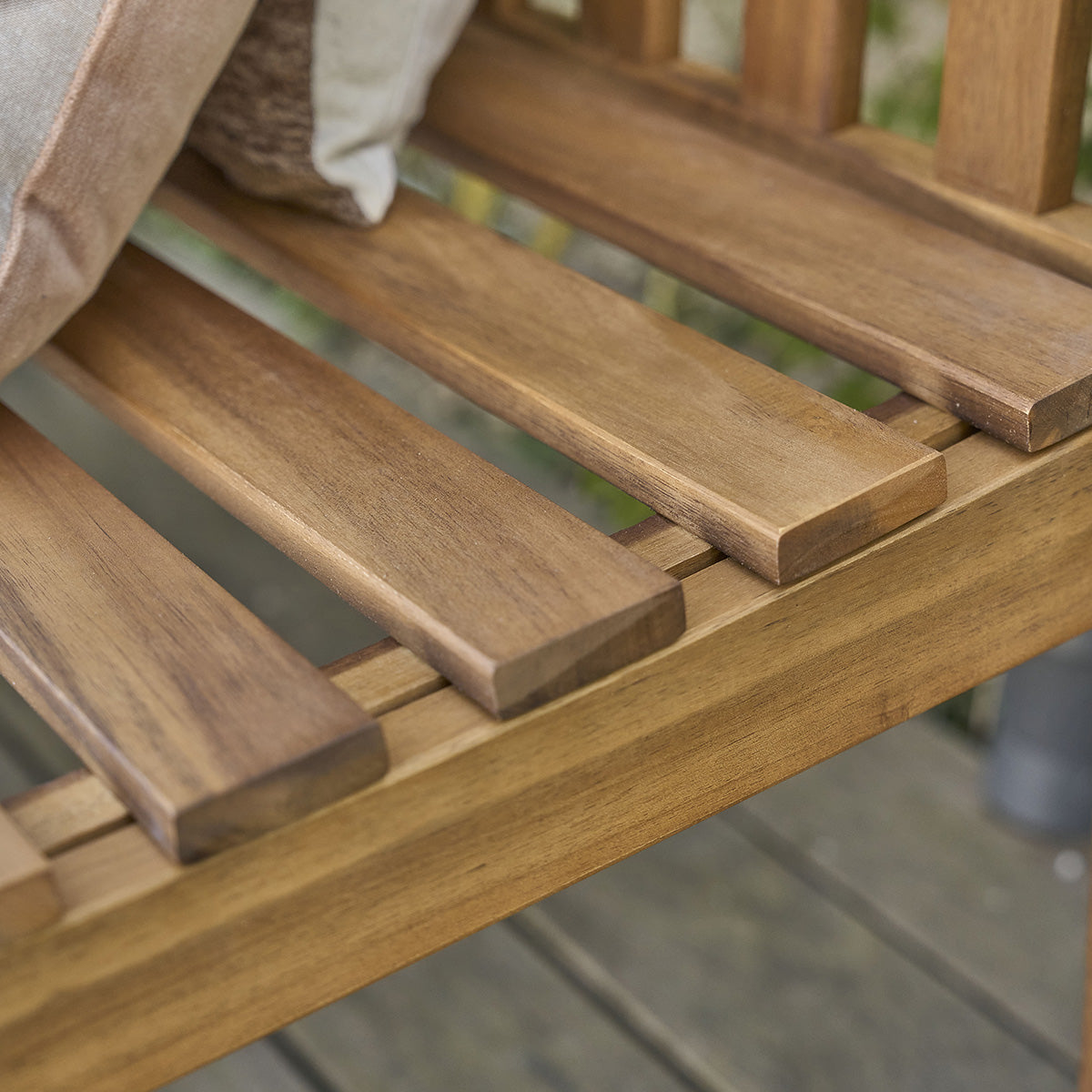 HANOÏ - Banco de jardín de acacia maciza 150 cm