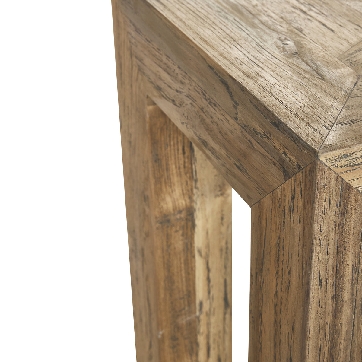 CARGO - Banco de teca maciza reciclada de 120 cm