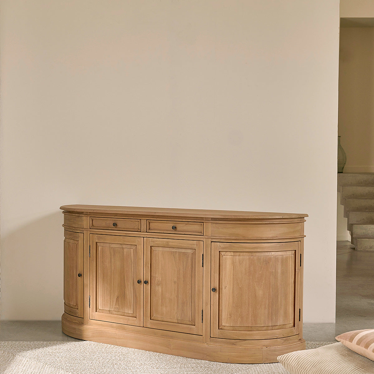 ADAM - Aparador de teca maciza de 180 cm