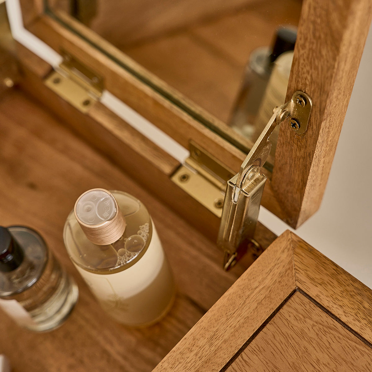 FELICIE - Escritorio de mango macizo y rejilla 90 cm