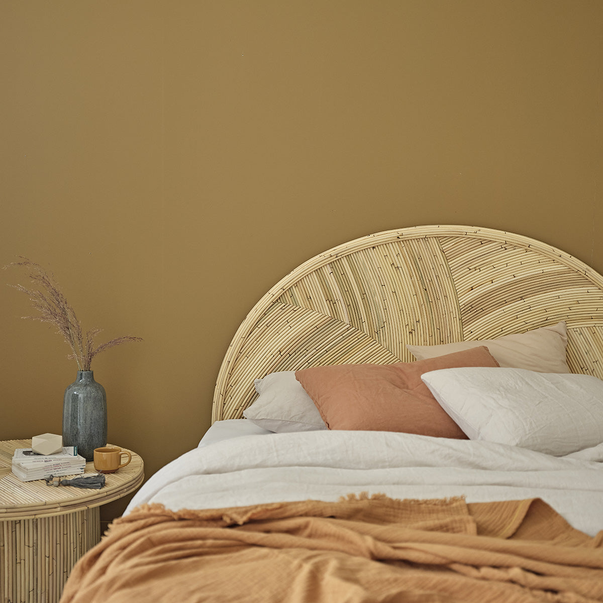 ALMA - Cabecero de caña de ratán 160 cm