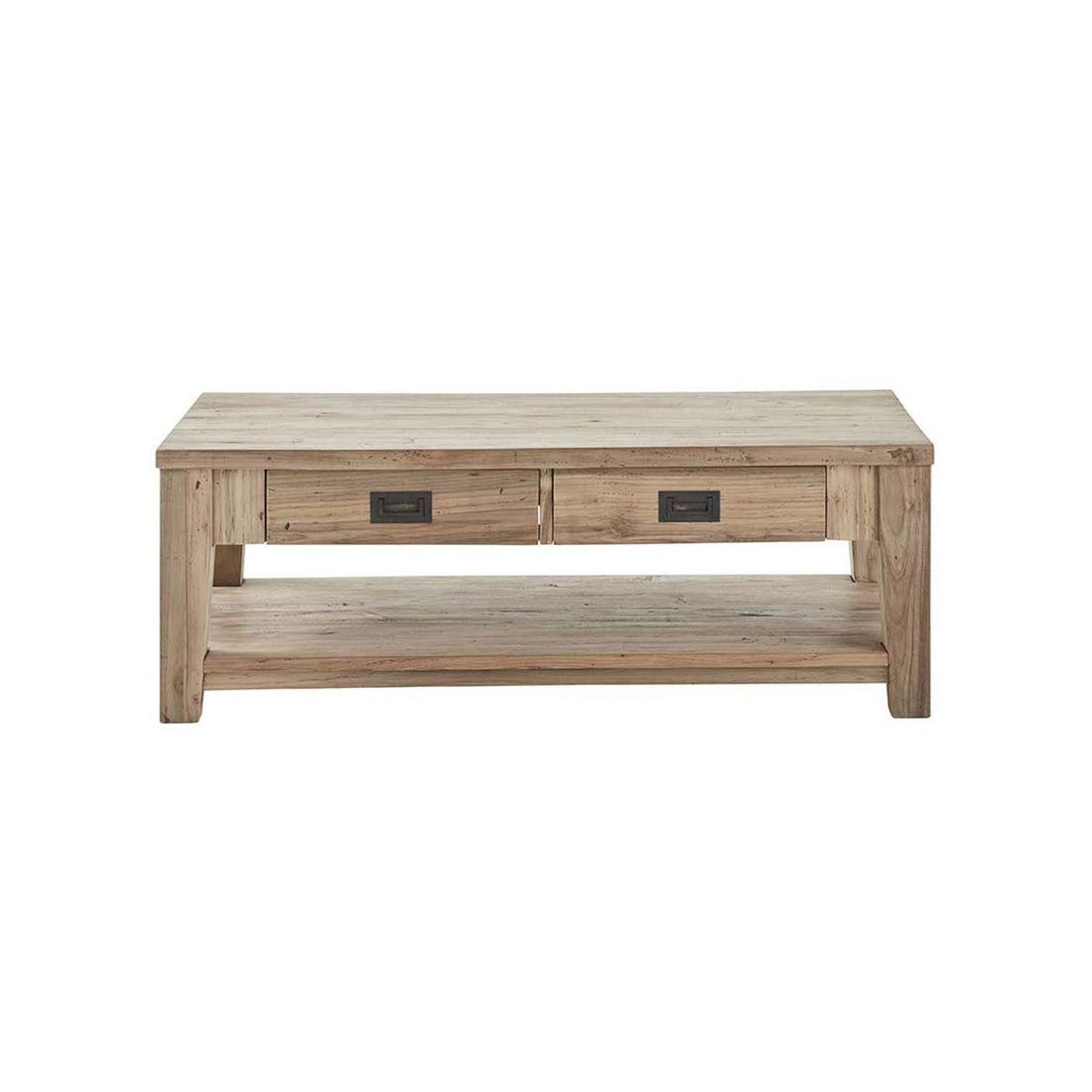 CARGO - Mesa baja de teca maciza reciclada 120 cm