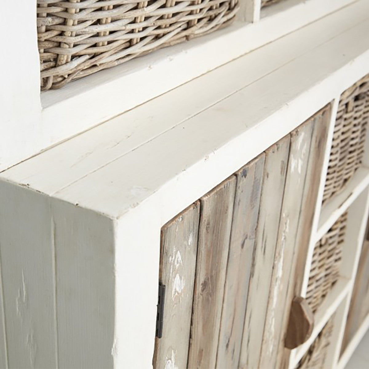 HONFLEUR - Vajillero de madera maciza reciclada 140 cm