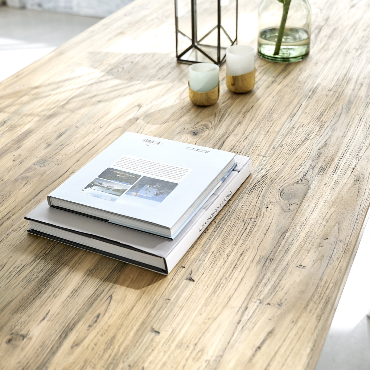 CARGO - Mesa extensible de teca maciza reciclada para 14 pers.