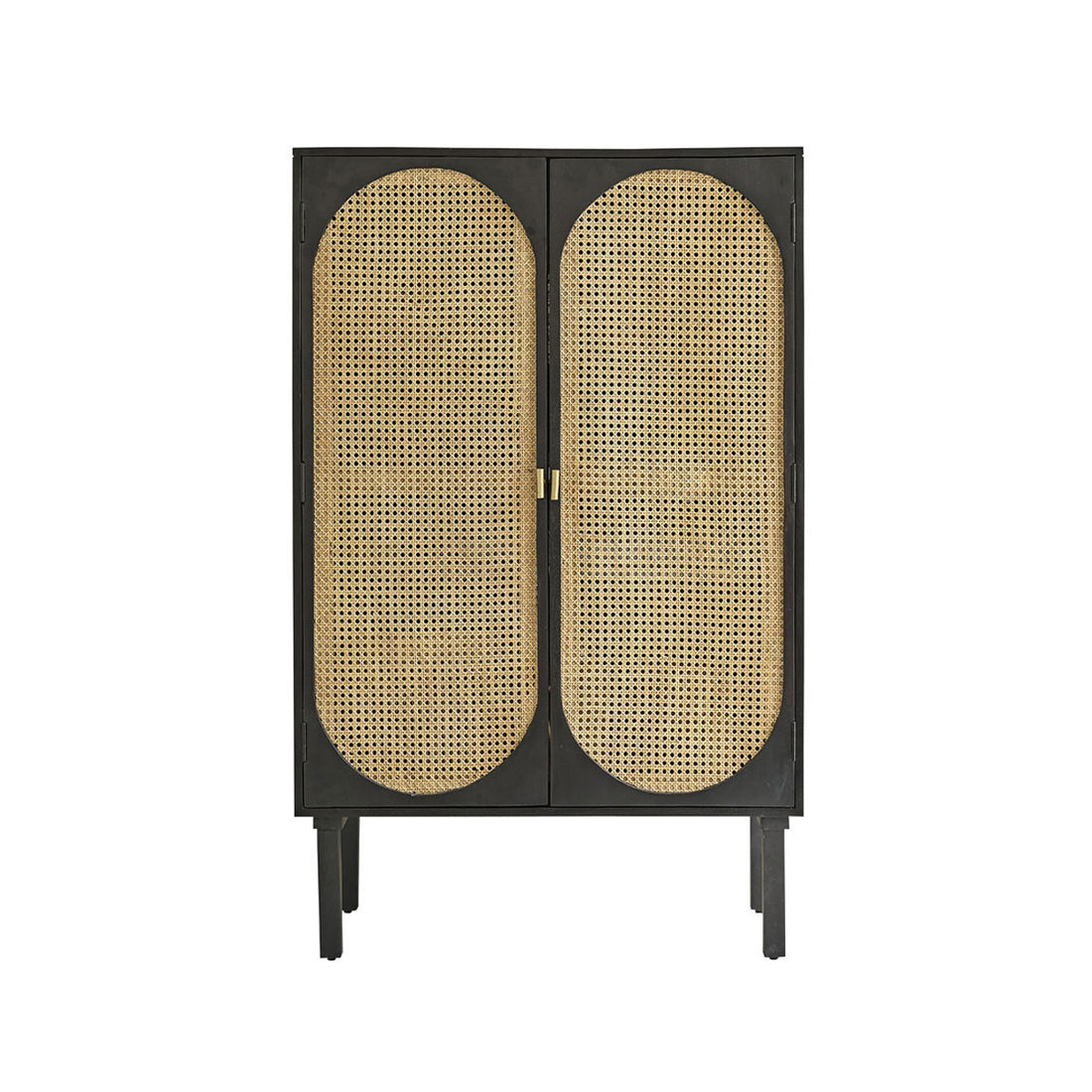 ZULMA - Armario de mango macizo y rejilla de 90 cm