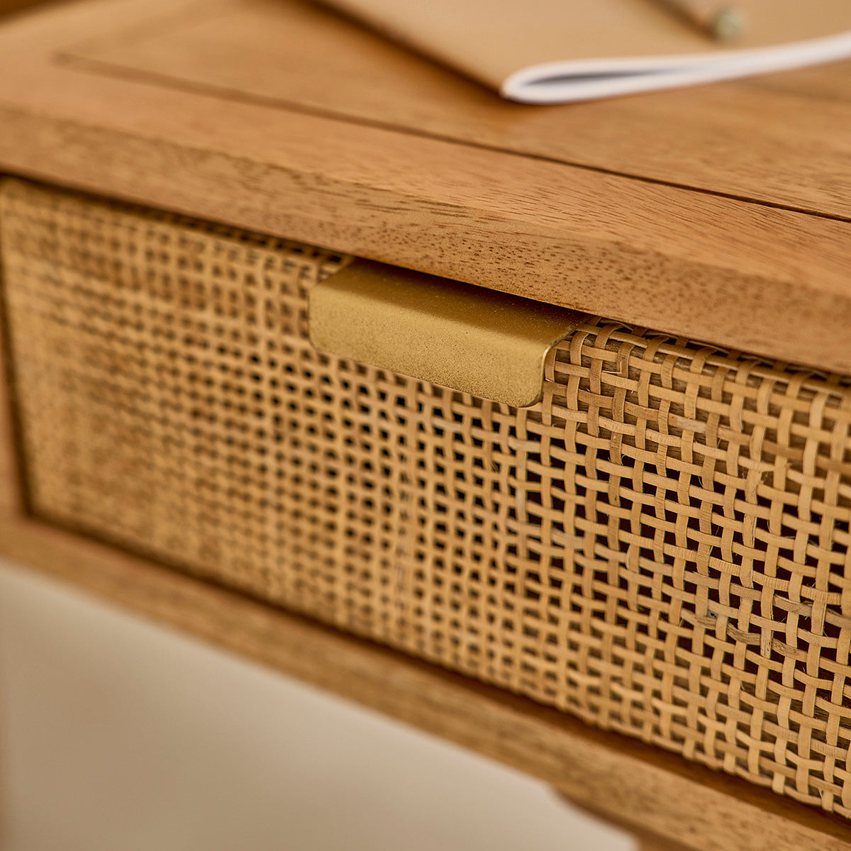 FELICIE - Tocador de mango macizo y rejilla 90 cm