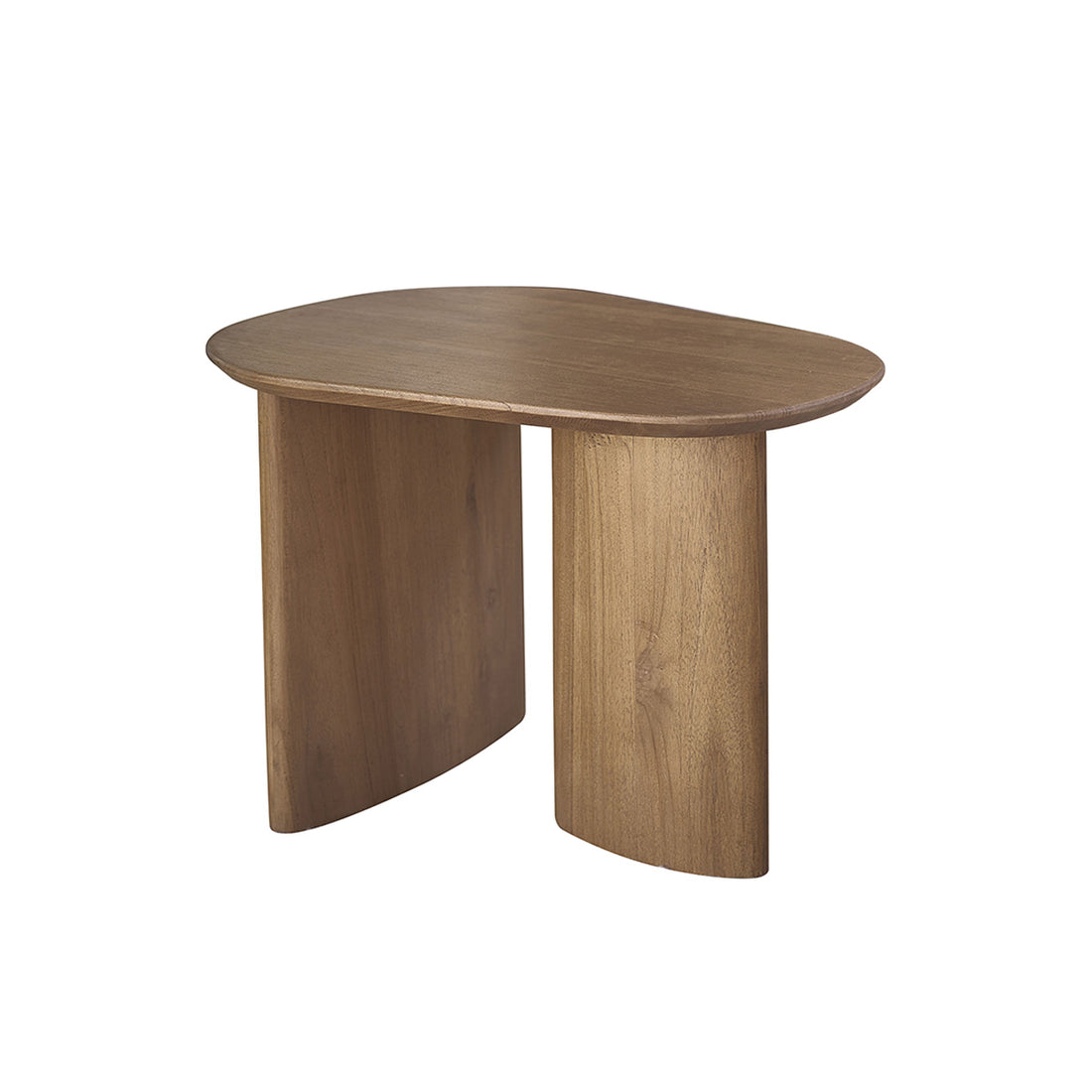 CALMA - Mesa auxiliar de teca maciza orgánica