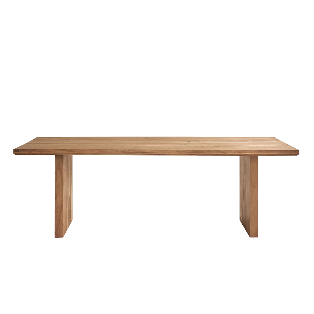 Mesa de madera maciza de acacia para 8 personas.