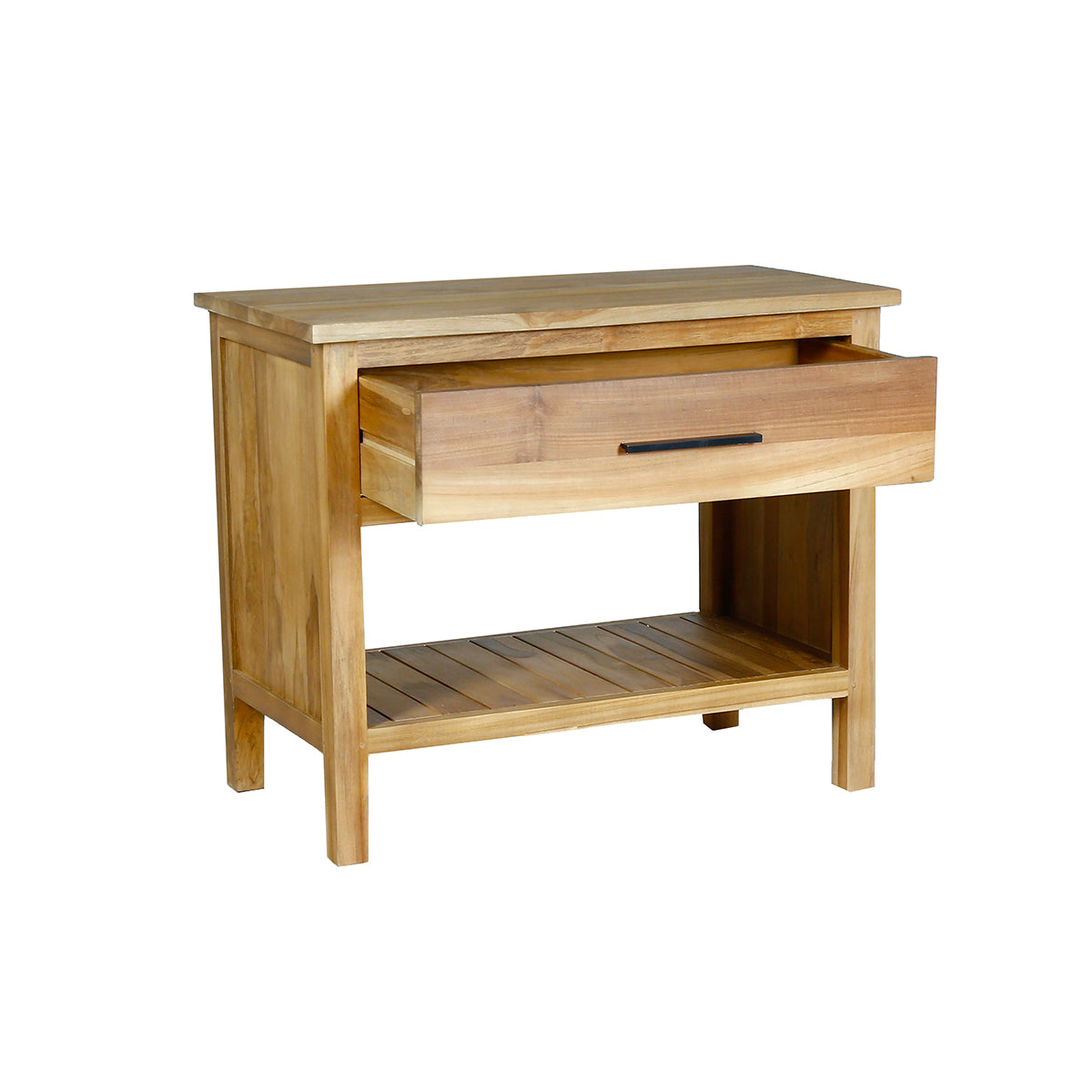 MARLI - Mueble de lavabo de teca maciza 90 cm