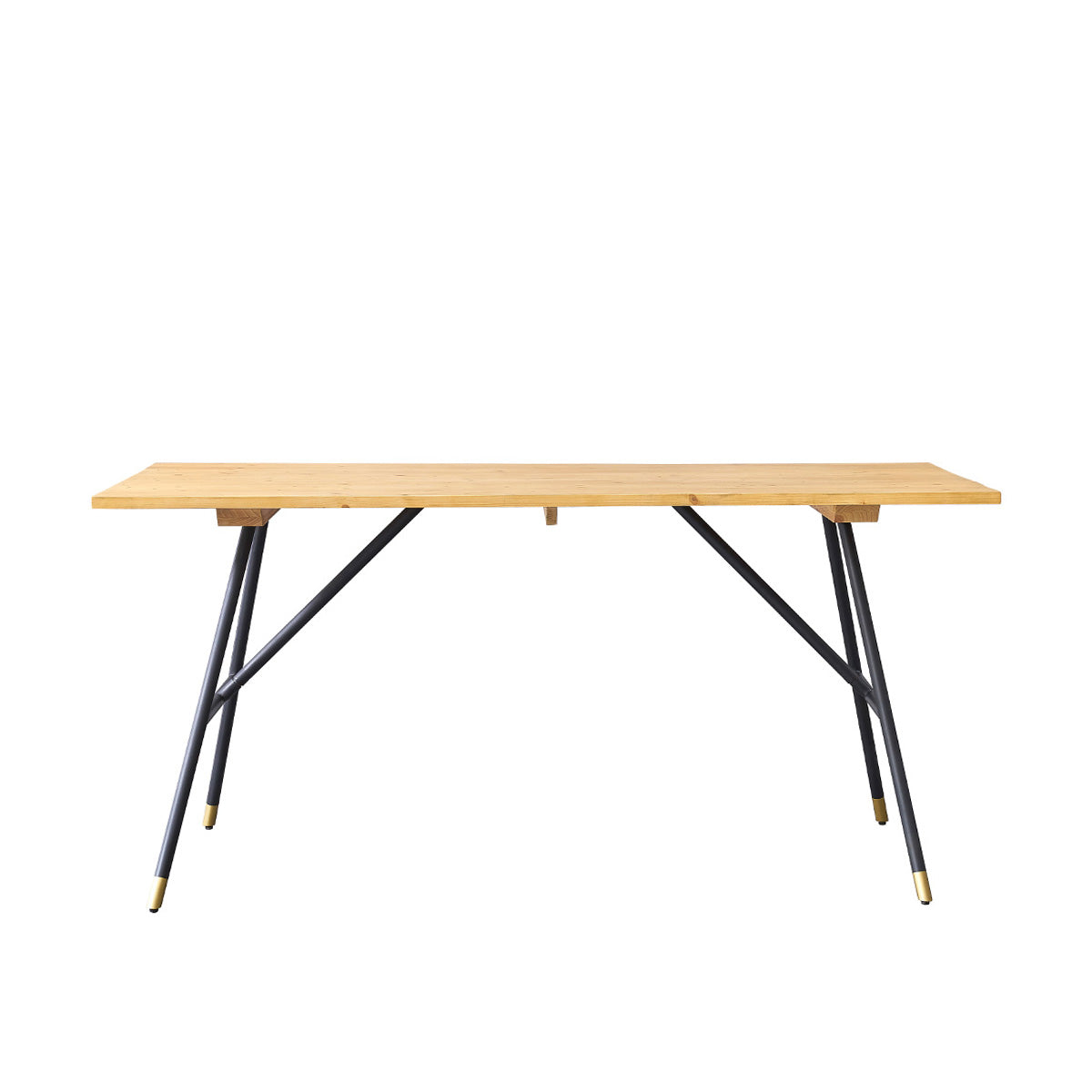 ROBIN - Mesa de pino macizo y metal para 6 pers.