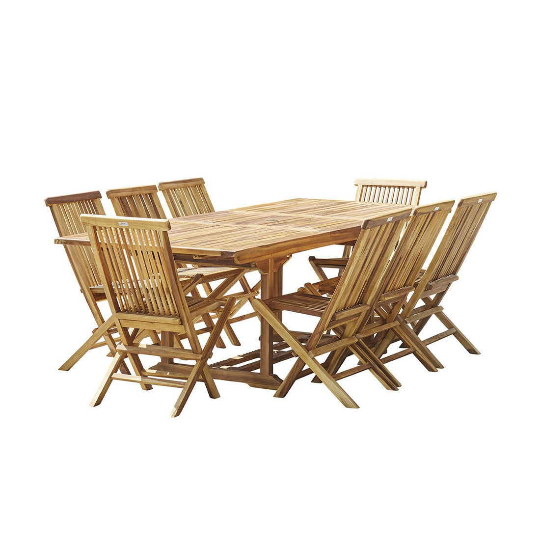 BALI - Salón de exterior de teca maciza aceitada para 8/10 pers.