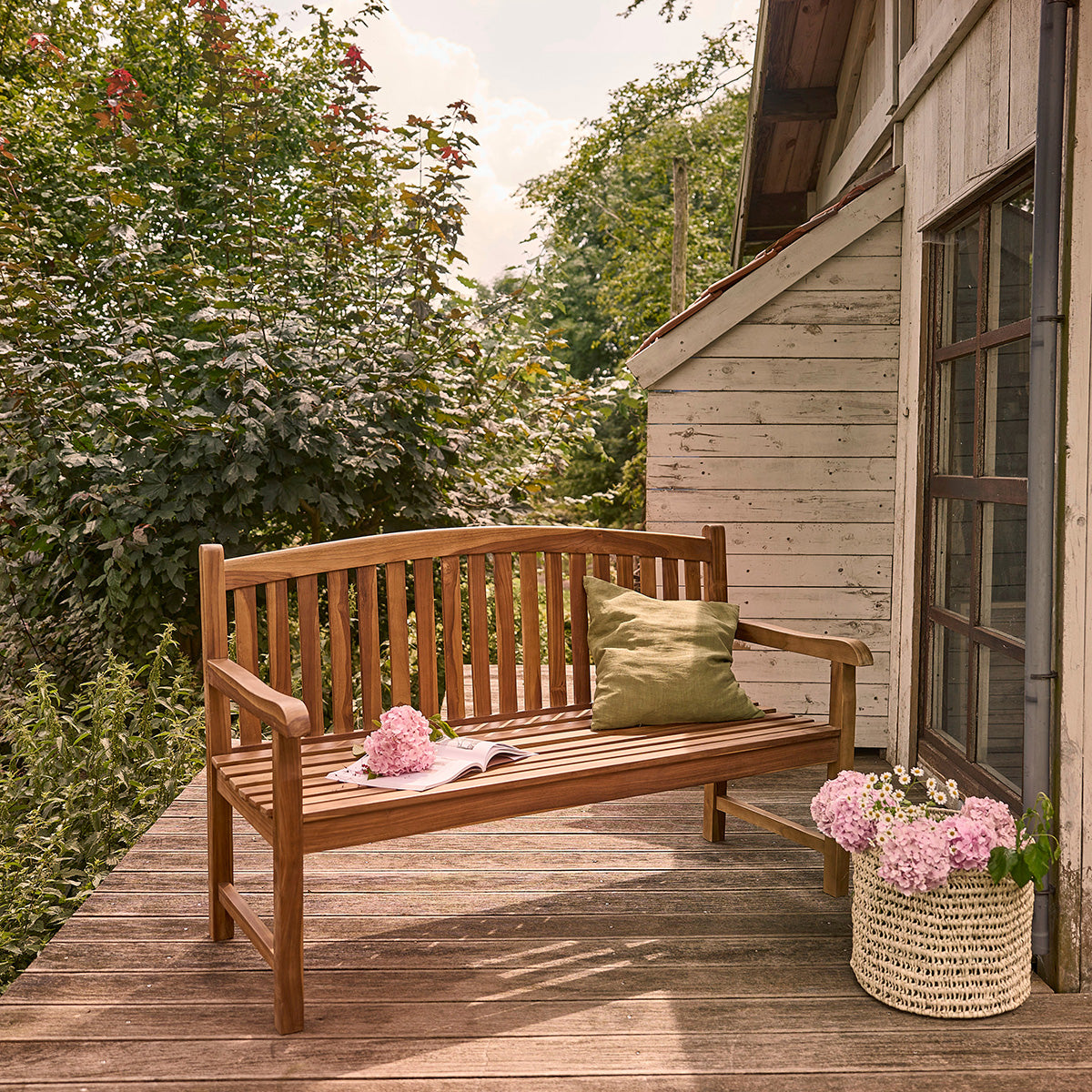 BALI - Banco de exterior de teca maciza aceitada