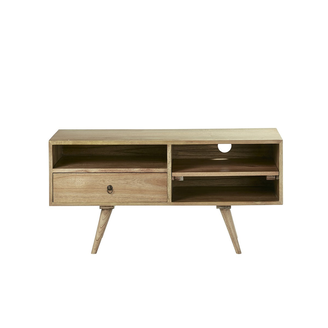 OSCAR - Mueble de TV de mindi macizo 110 cm
