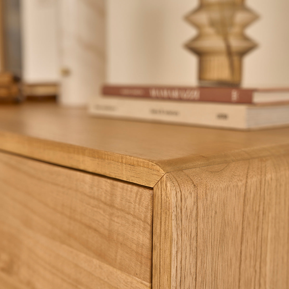 LEOPOLD - Aparador vintage de mindi macizo 90 cm