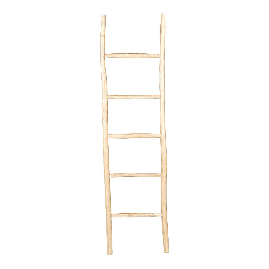 CLARA - Toallero escalera de teca maciza 170 cm