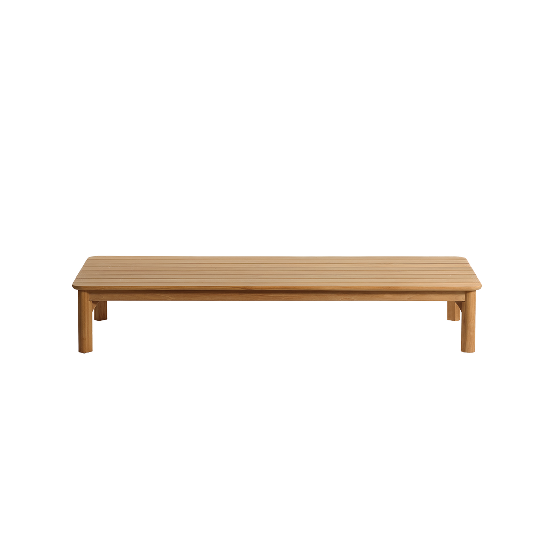 PIANA - Mesa baja de jardín de teca maciza de 170 cm