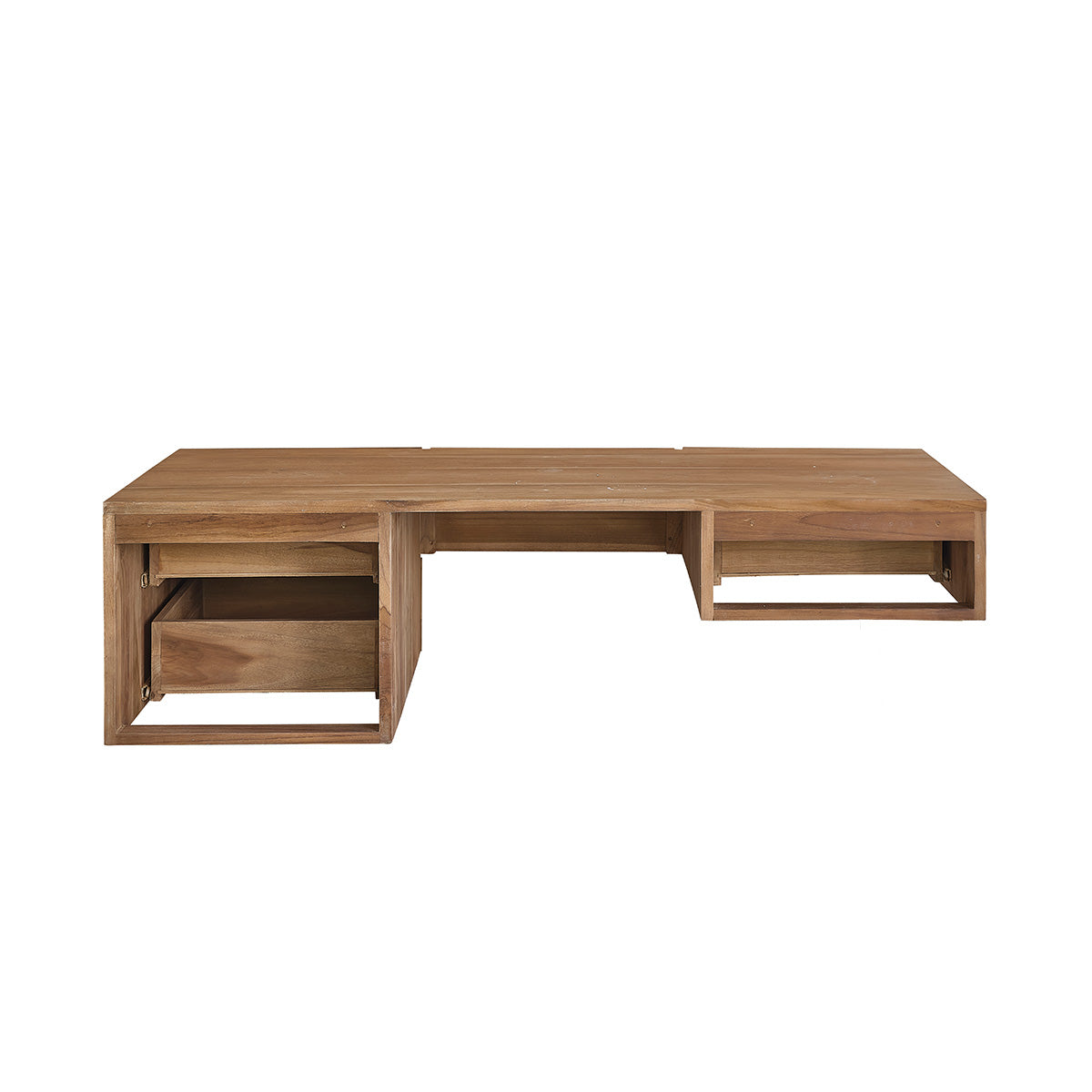 MILAN - Mueble de lavabo de teca maciza suspendido 145 cm