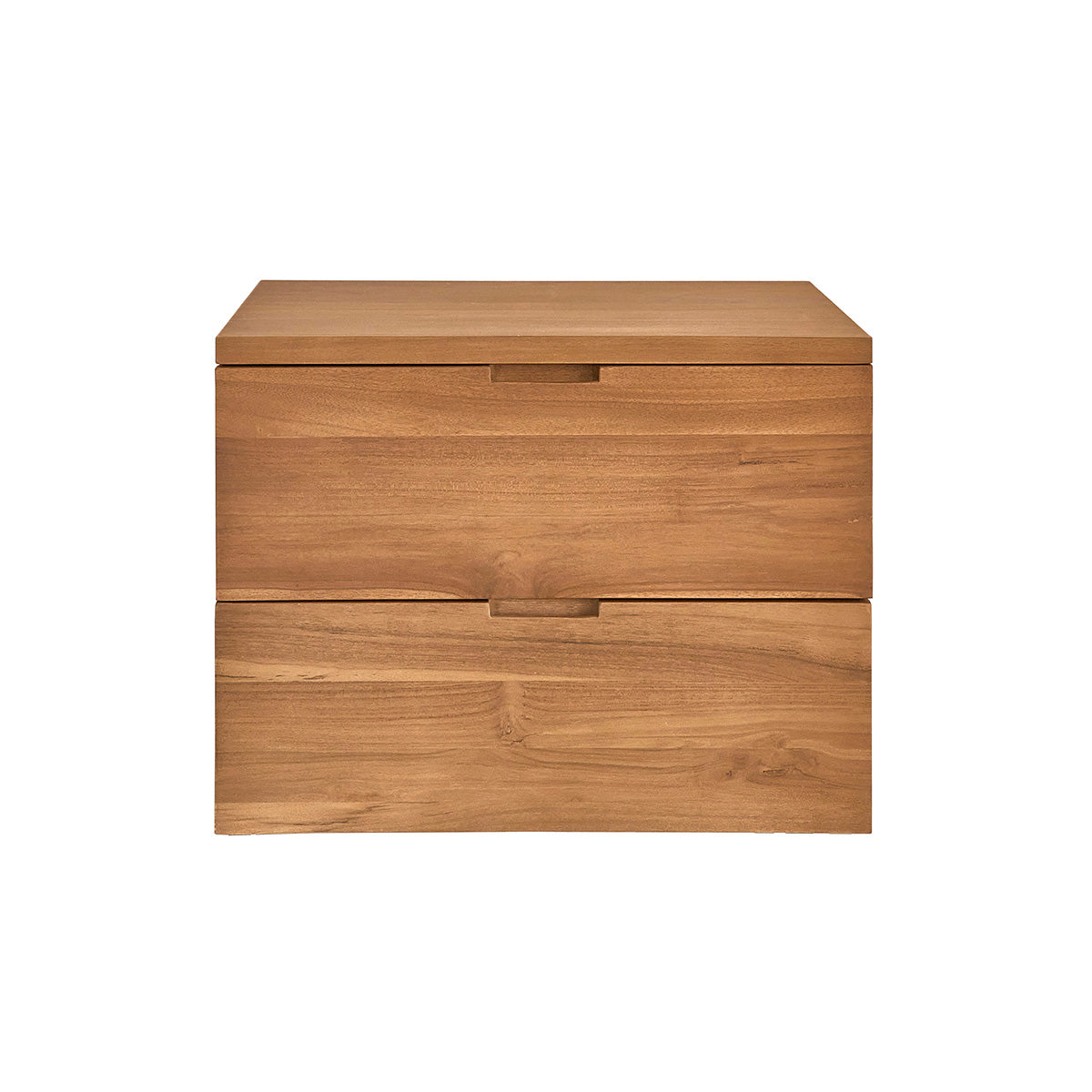 MAË - Mueble bajo lavabo suspendido de teca maciza de 60 cm