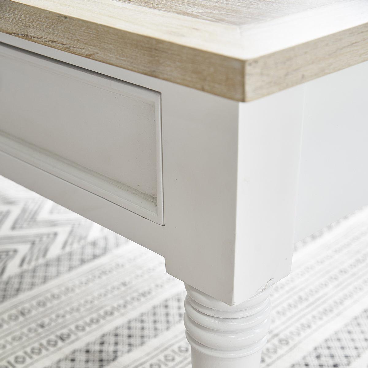 LONDRES - Mesa de centro de caoba maciza 130 cm