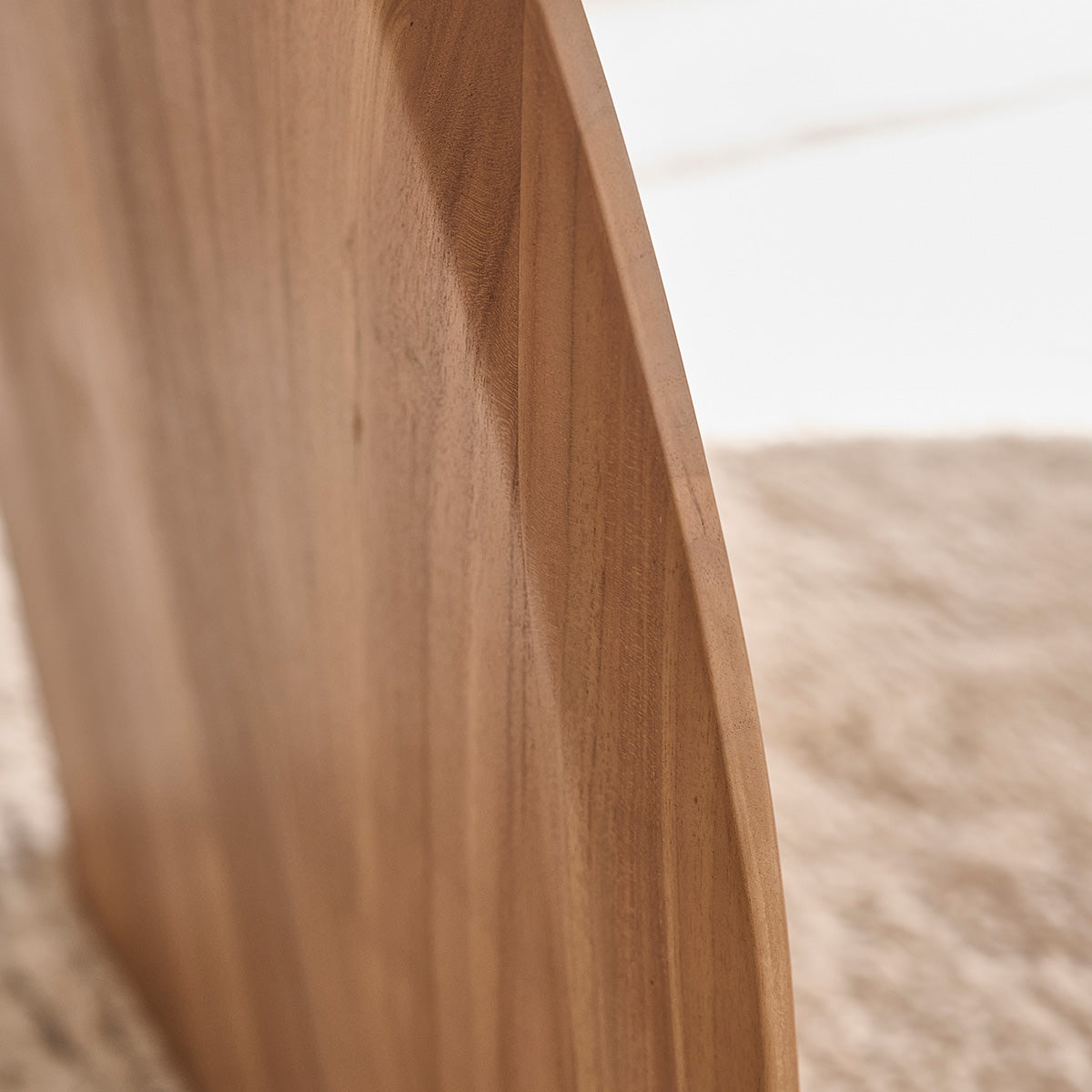 LÉONIE - Mesa de teca maciza para 6/8 pers.