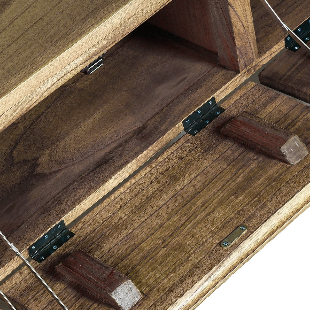 ODDA - Mueble de TV de mindi macizo 150 cm