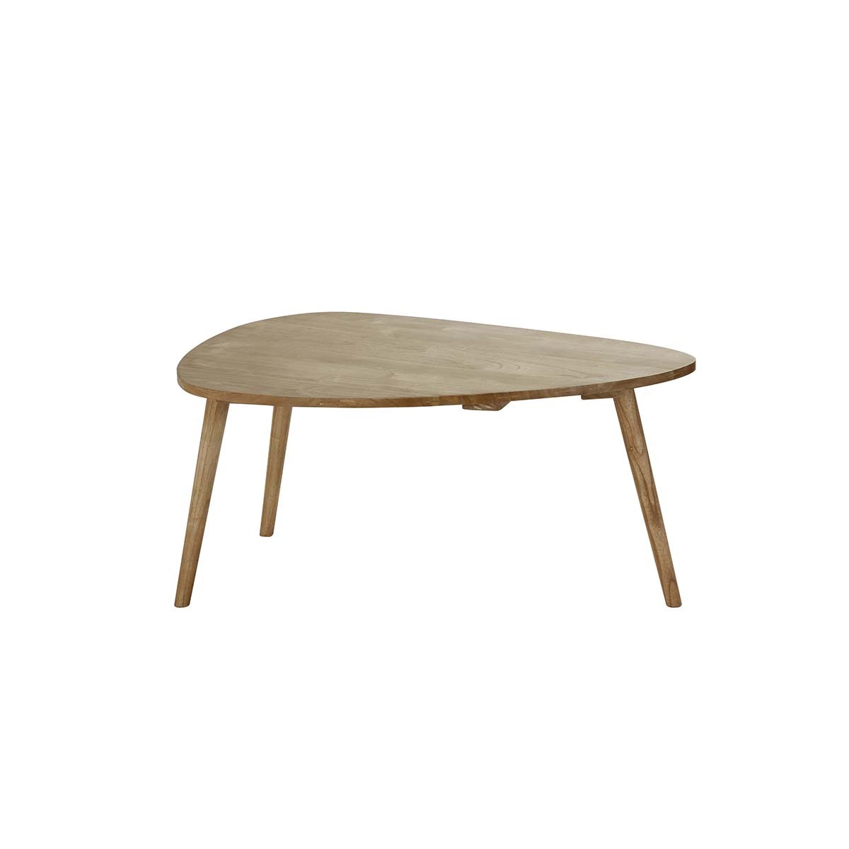 ODDA - Mesa de centro de mindi macizo 100 cm