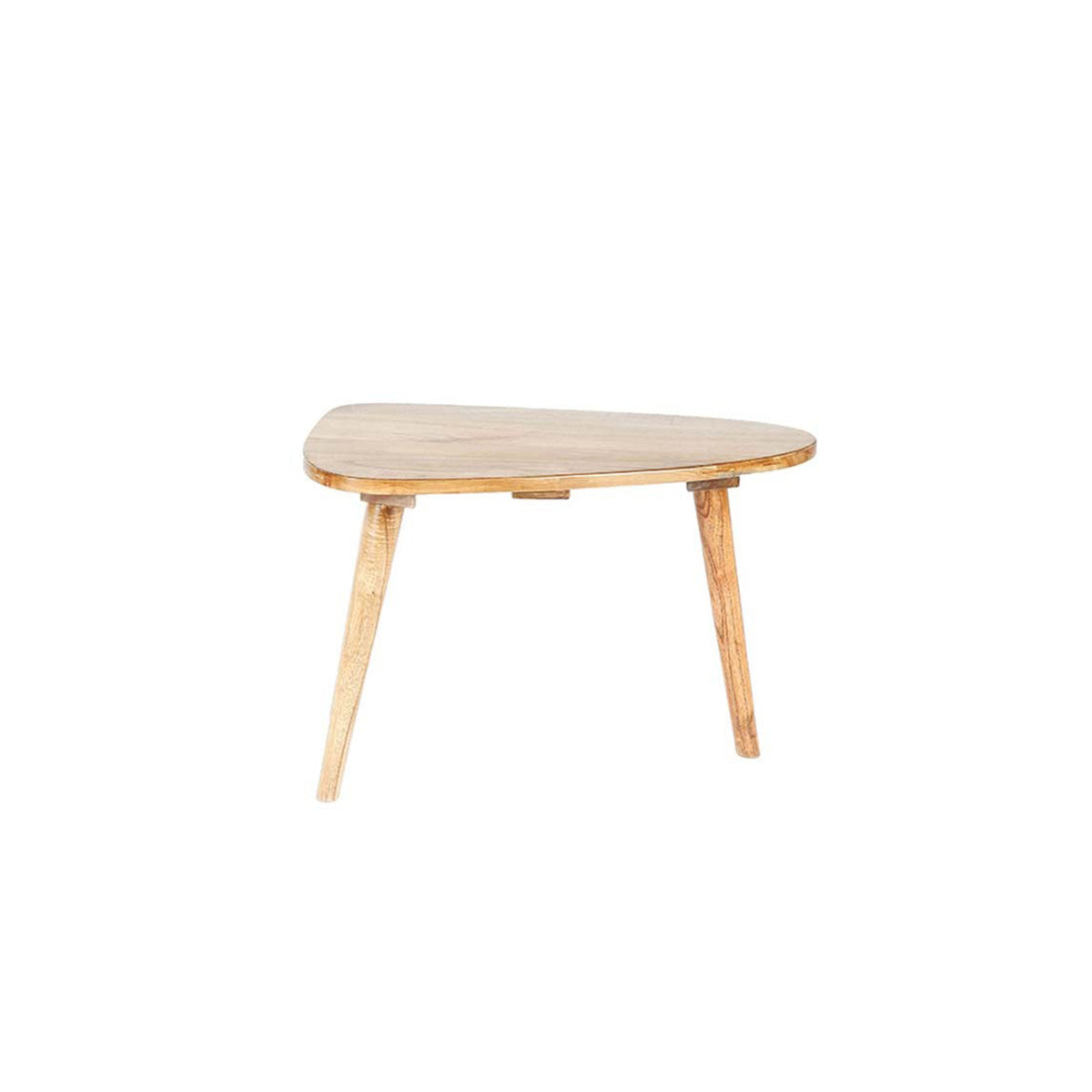 ODDA - Mesa de centro de mindi macizo 62 cm