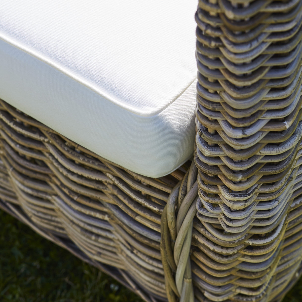 MUSA - Sillón de jardín de kubu natural (lote de 2)