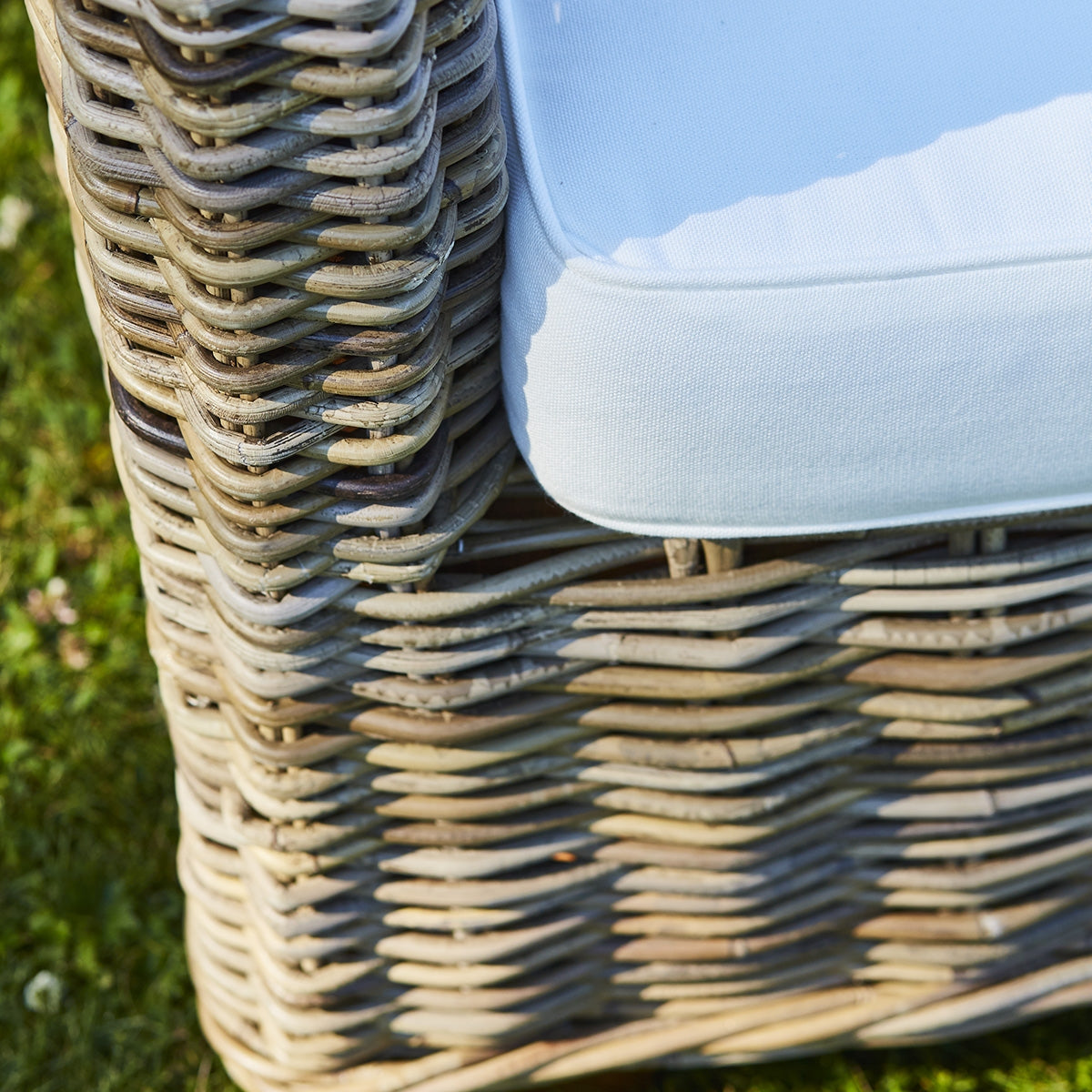 MUSA - Sillón de jardín de kubu natural (lote de 2)