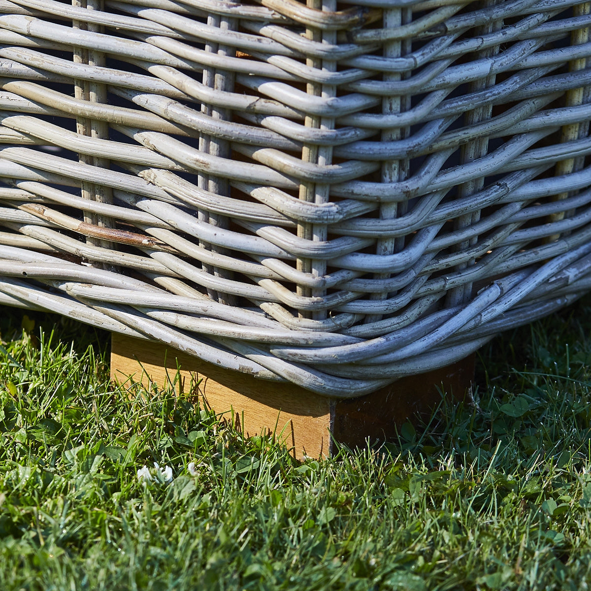 MUSA - Sillón de jardín de kubu natural (lote de 2)