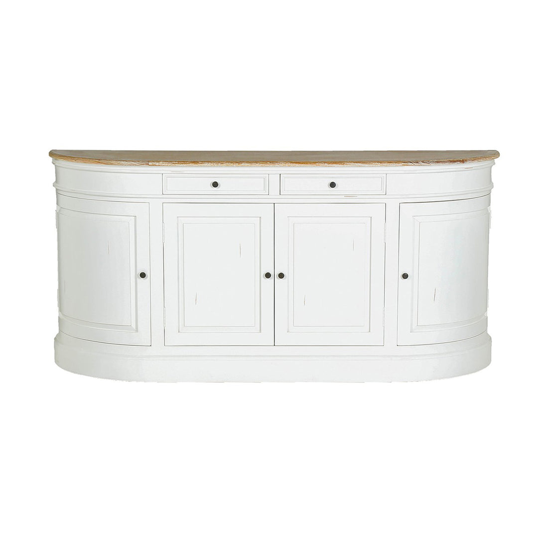 LONDRES - Aparador de caoba y teca maciza 180 cm blanco