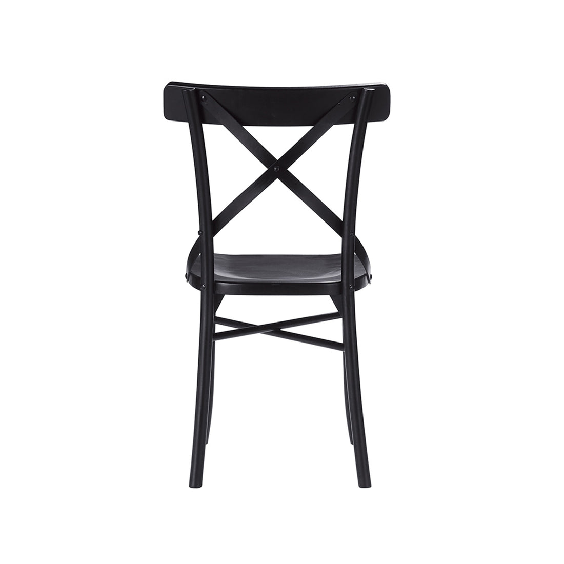 LONDRES - Silla bistró de caoba maciza y ratán negro