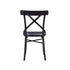 Silla bistró de caoba maciza negro