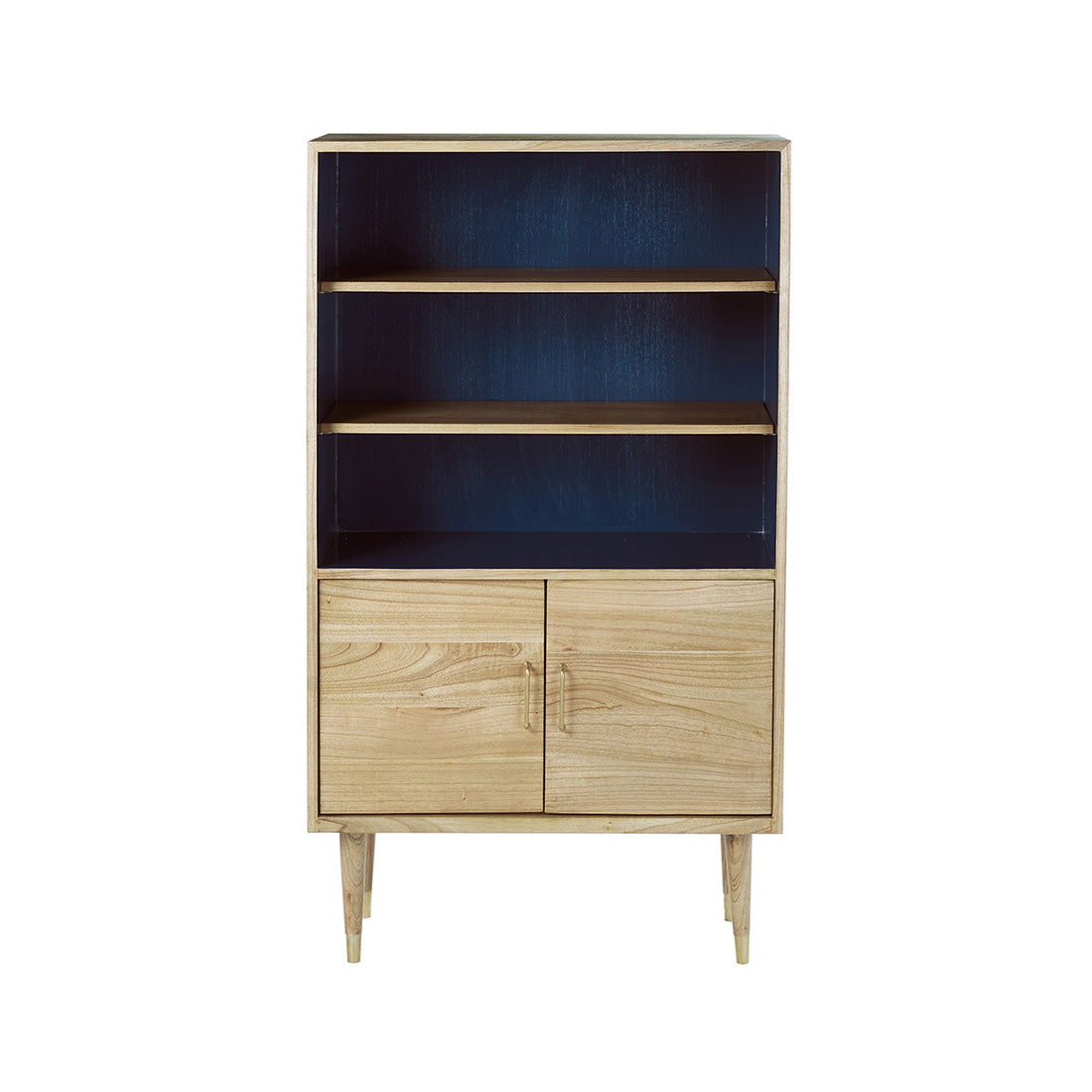 PIA - Librería alta de mindi macizo, H 147 cm