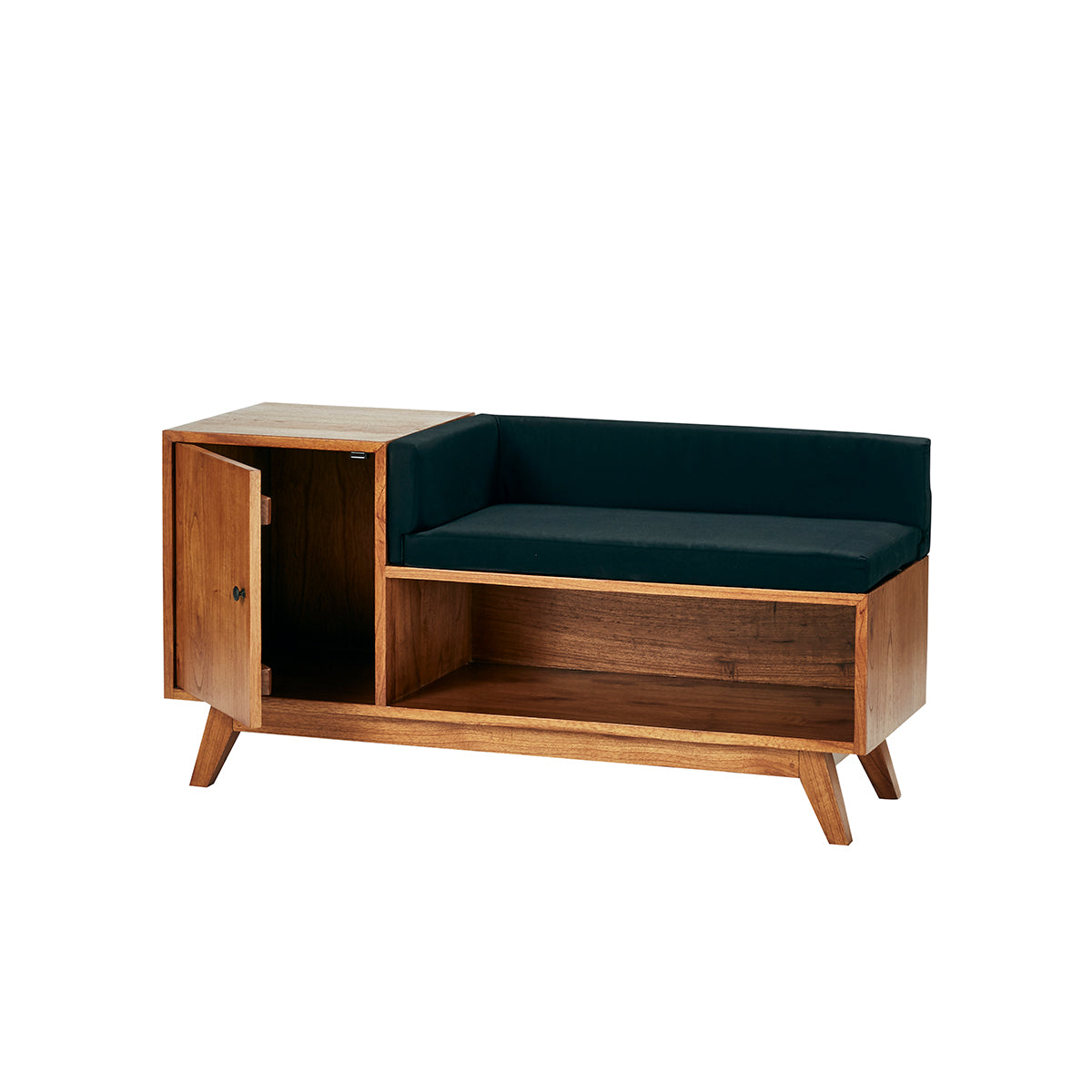 CELESTE - Banco de entrada de mindi macizo 120 cm