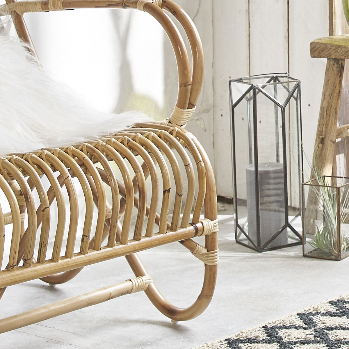 PAOLA - Sillón de ratán acogedor
