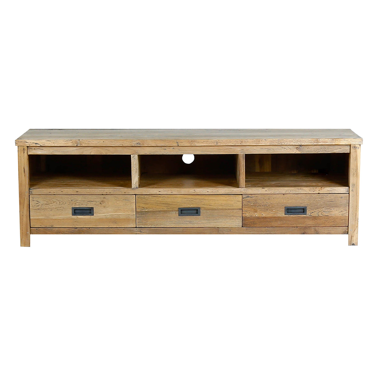 CARGO - Mueble de TV de teca maciza reciclada de 160 cm